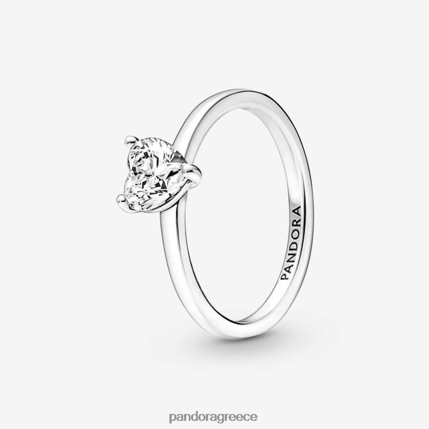 ασήμι στερλίνα αξεσουάρ Pandora αφρώδη καρδιά πασιέντζα δαχτυλίδι 4JZJZH515