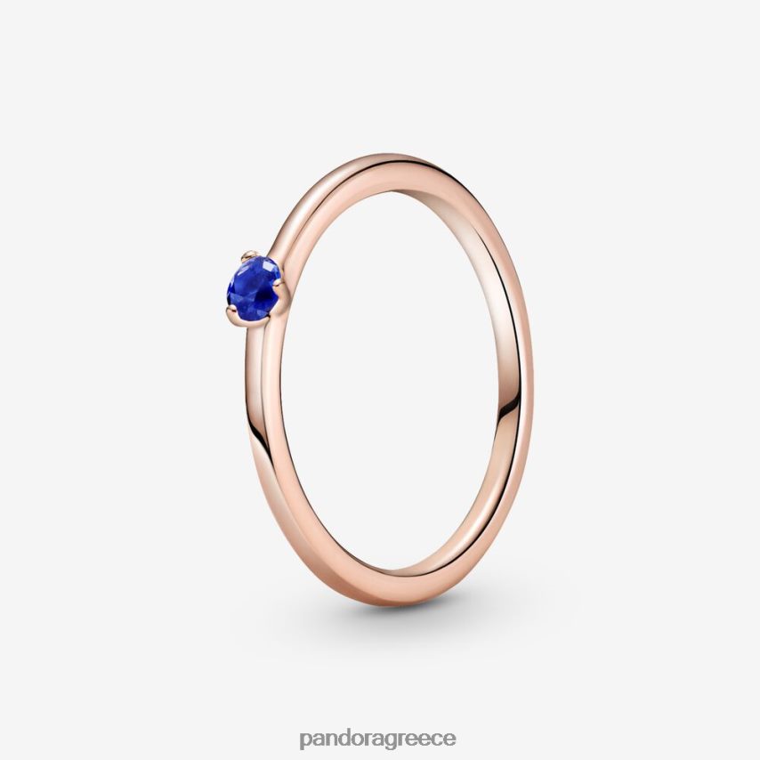 ροζ επιχρυσωμένο/μπλε αξεσουάρ Pandora αστρικό δαχτυλίδι πασιέντζας 4JZJZH631