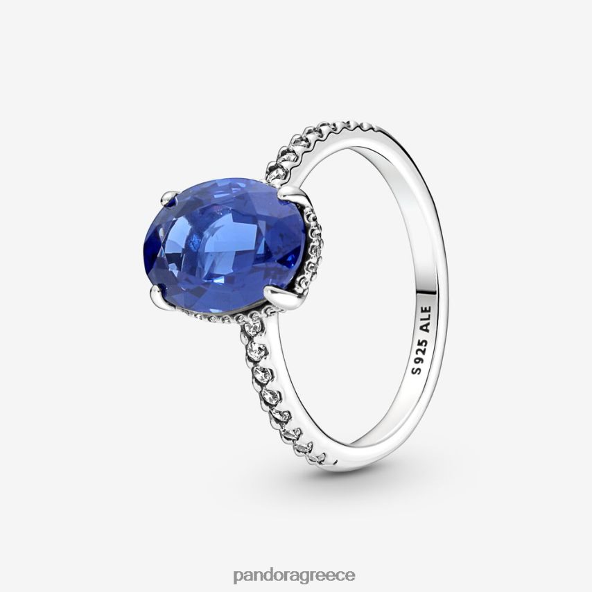 ασήμι στερλίνα αξεσουάρ Pandora αστραφτερό statement δαχτυλίδι φωτοστέφανο 4JZJZH677