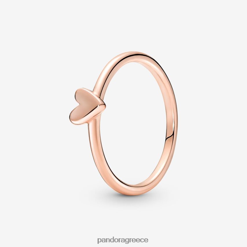 ροζ επιχρυσωμένο αξεσουάρ Pandora ελεύθερο δαχτυλίδι καρδιάς 4JZJZH492