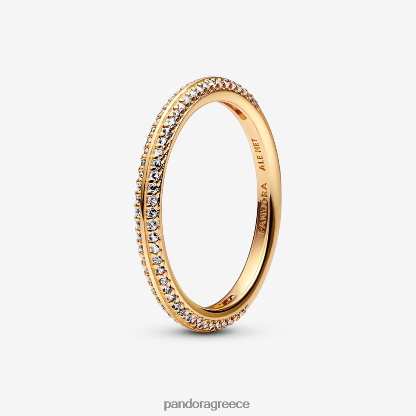 επίχρυσο αξεσουάρ Pandora στρώνω δαχτυλίδι 4JZJZH570