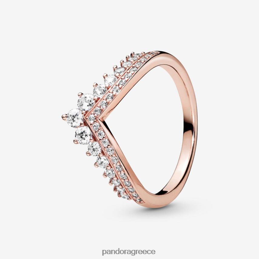 ροζ επιχρυσωμένο αξεσουάρ Pandora δαχτυλίδι με ψαλίδια πριγκίπισσας 4JZJZH554