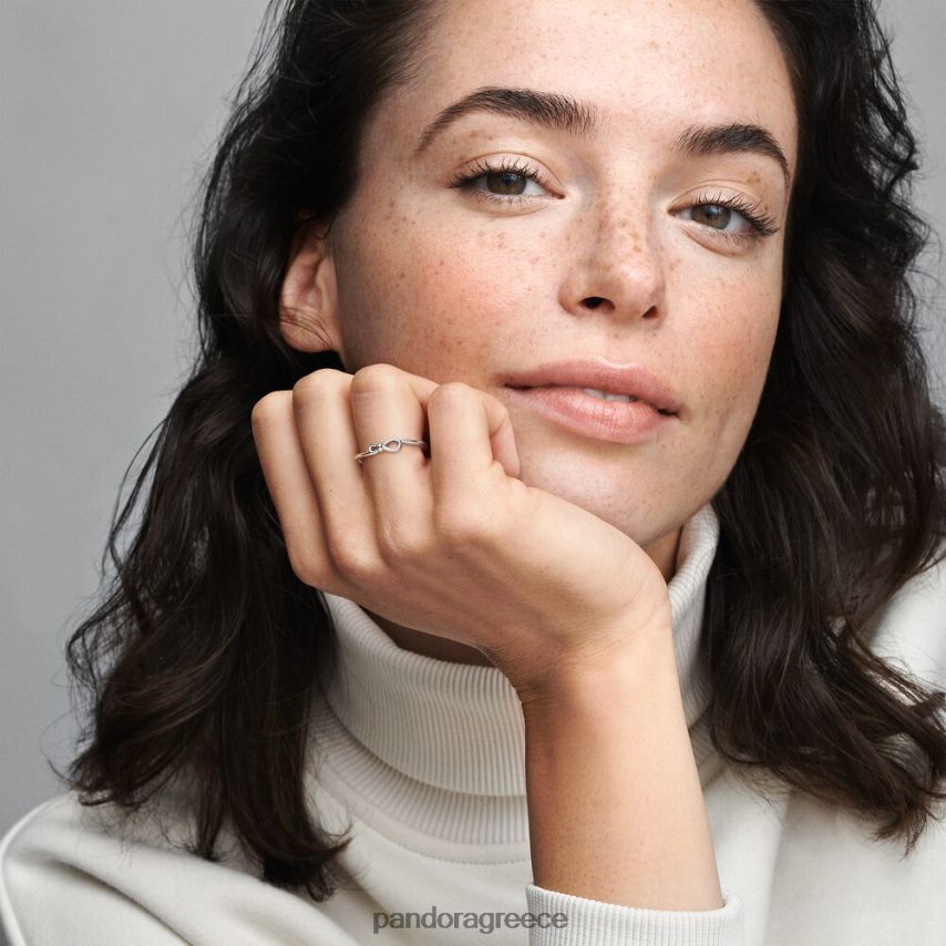 ασήμι στερλίνα αξεσουάρ Pandora δαχτυλίδι με κόμπο άπειρου 4JZJZH556
