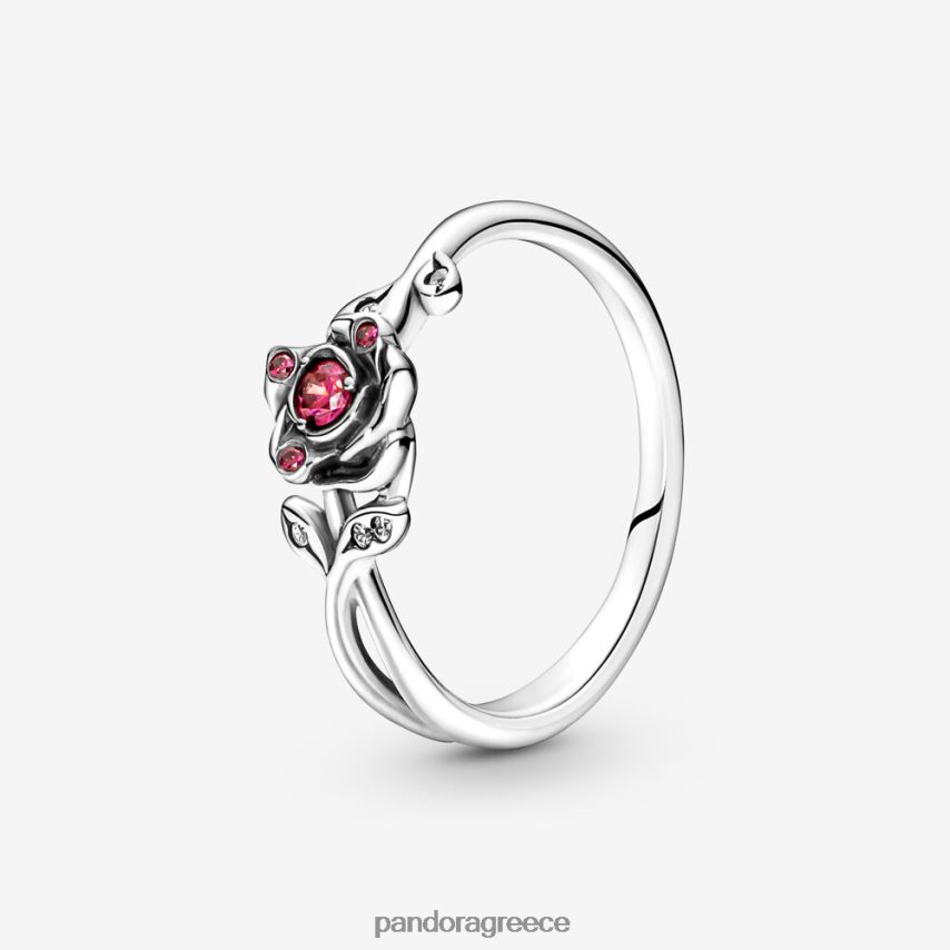 ασήμι στερλίνα αξεσουάρ Pandora δαχτυλίδι της Disney beauty and the beast rose 4JZJZH669