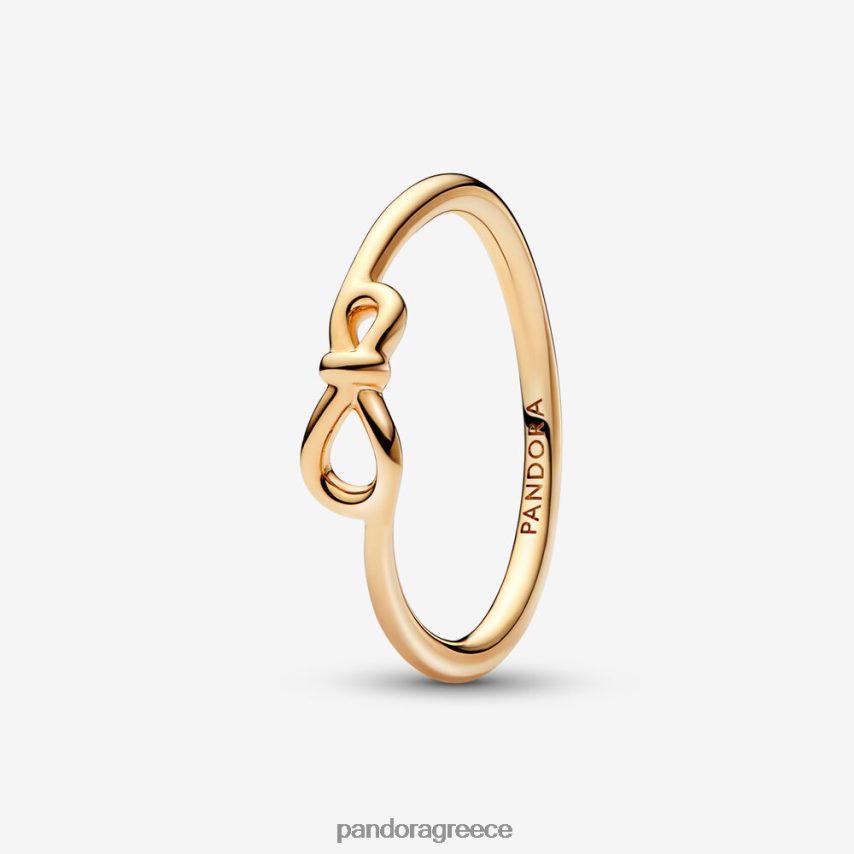επίχρυσο αξεσουάρ Pandora δαχτυλίδι με κόμπο άπειρου 4JZJZH557