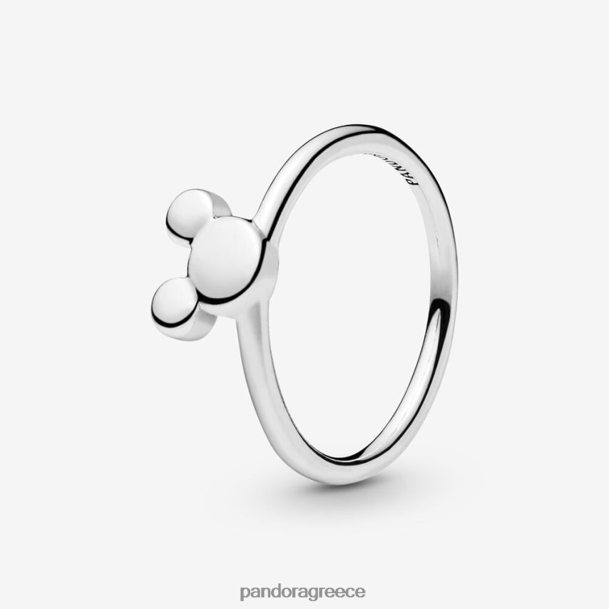 ασήμι στερλίνα αξεσουάρ Pandora Disney, Μίκυ σιλουέτα 4JZJZH634