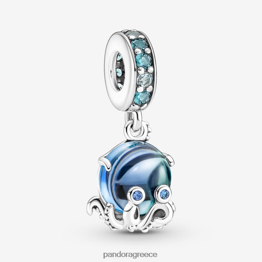 ασήμι στερλίνα αξεσουάρ Pandora χαριτωμένο γούρι κουνιέται από γυαλί μουράνο 4JZJZH117