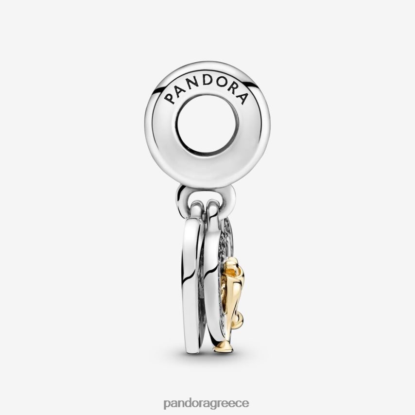 διχρωμία αξεσουάρ Pandora χαρούμενη επέτειος κουνιέμαι γούρι 4JZJZH155