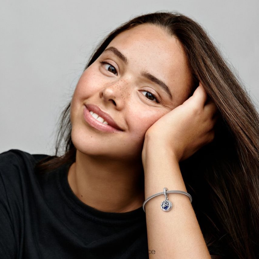 ασήμι στερλίνα αξεσουάρ Pandora γούρι με διπλό δέντρο και γαλαξία 4JZJZH186