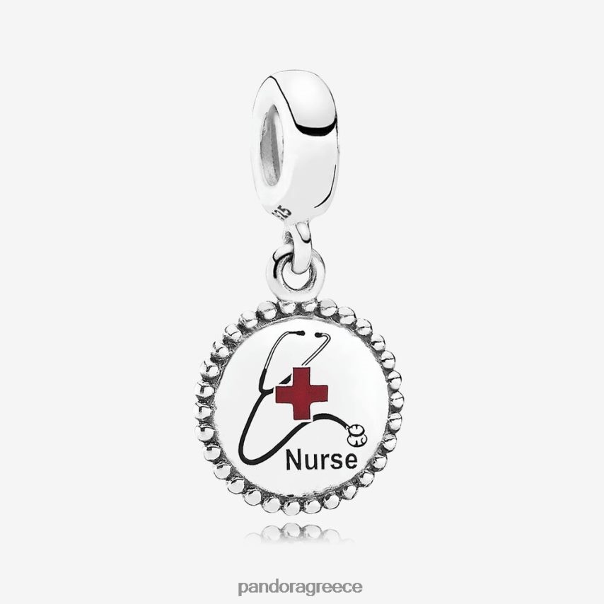 ασήμι στερλίνα αξεσουάρ Pandora γούρι κουνιέμαι νοσοκόμα 4JZJZH214