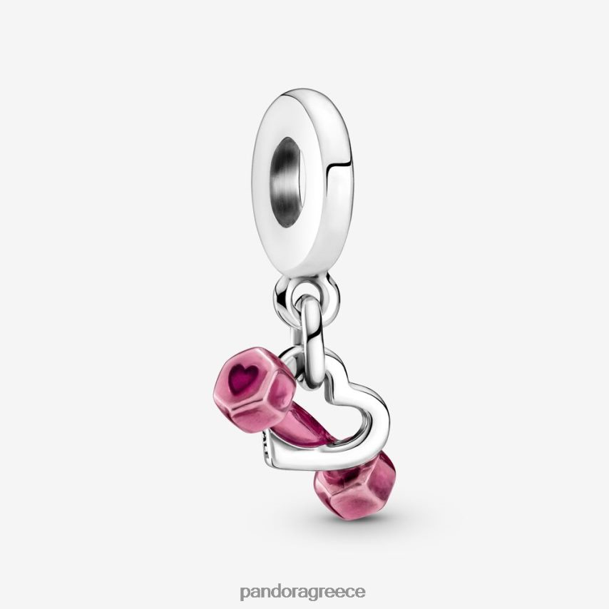 ασήμι στερλίνα αξεσουάρ Pandora γούρι με αλτήρα & καρδιά 4JZJZH69