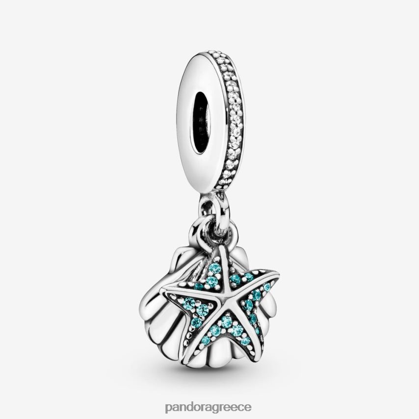 ασήμι στερλίνα αξεσουάρ Pandora γοητεία κρέμονται αστερίες και κοχύλια 4JZJZH99