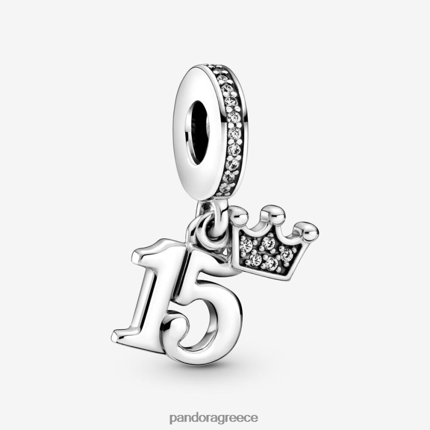 ασήμι στερλίνα αξεσουάρ Pandora Γούρι για 15α γενέθλια 4JZJZH60