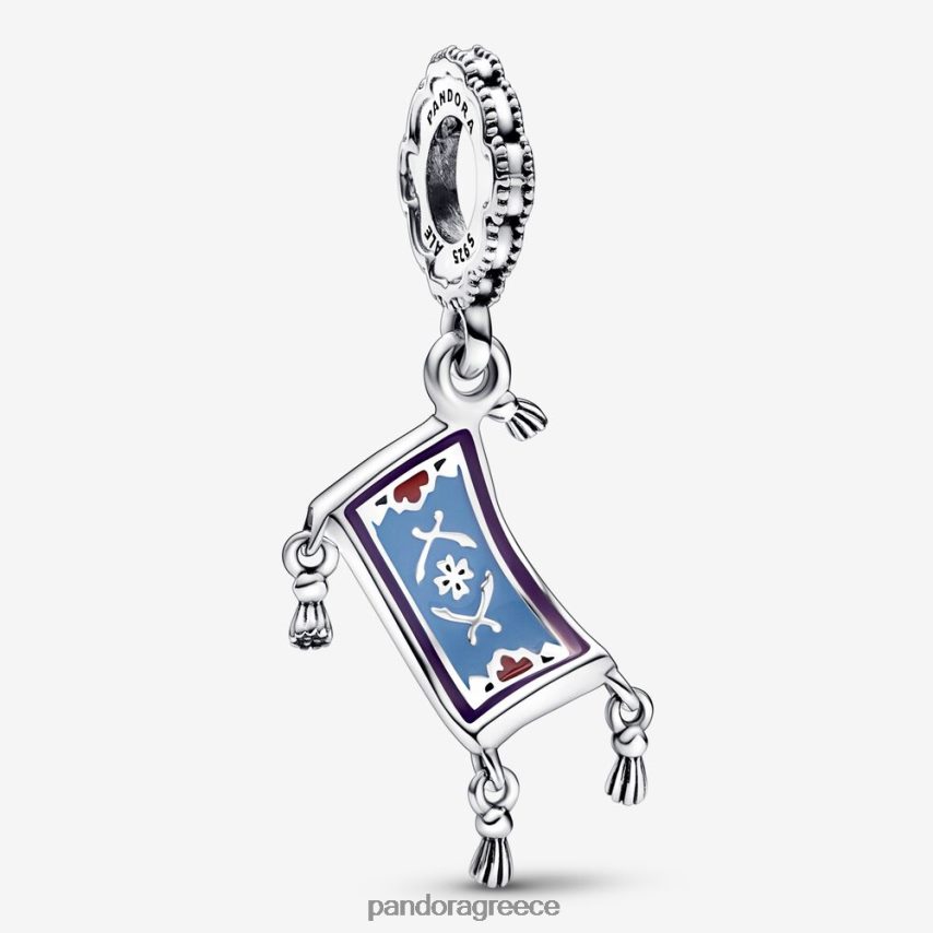 ασήμι στερλίνα αξεσουάρ Pandora disney aladdin μαγικό χαλί κουνιέμαι γούρι 4JZJZH221