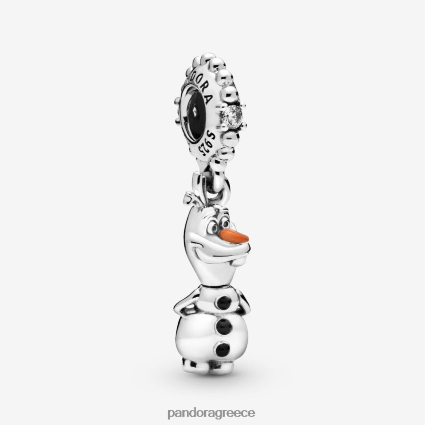 ασήμι στερλίνα αξεσουάρ Pandora disney frozen olaf dangle γούρι 4JZJZH212