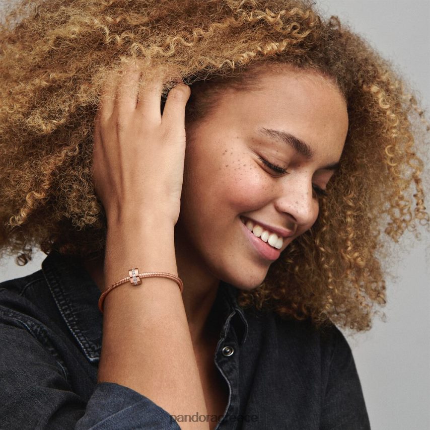 ροζ επιχρυσωμένο αξεσουάρ Pandora αφρώδης σειρά αποστάτης γούρι 4JZJZH11