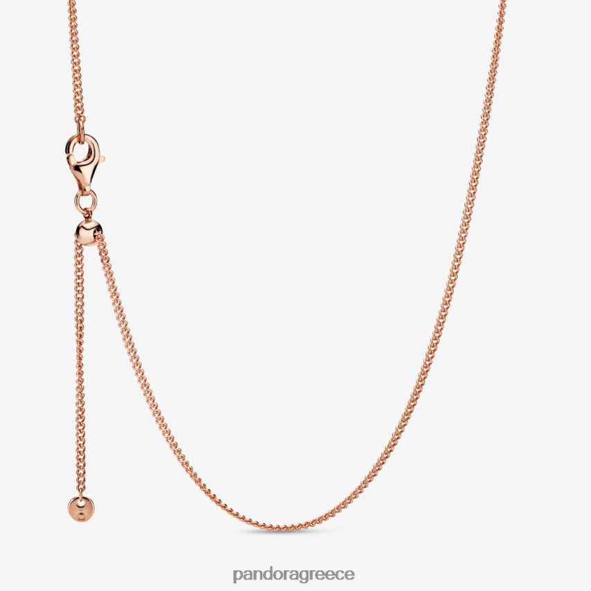 ροζ επιχρυσωμένο αξεσουάρ Pandora κολιέ με αλυσίδα 4JZJZH700
