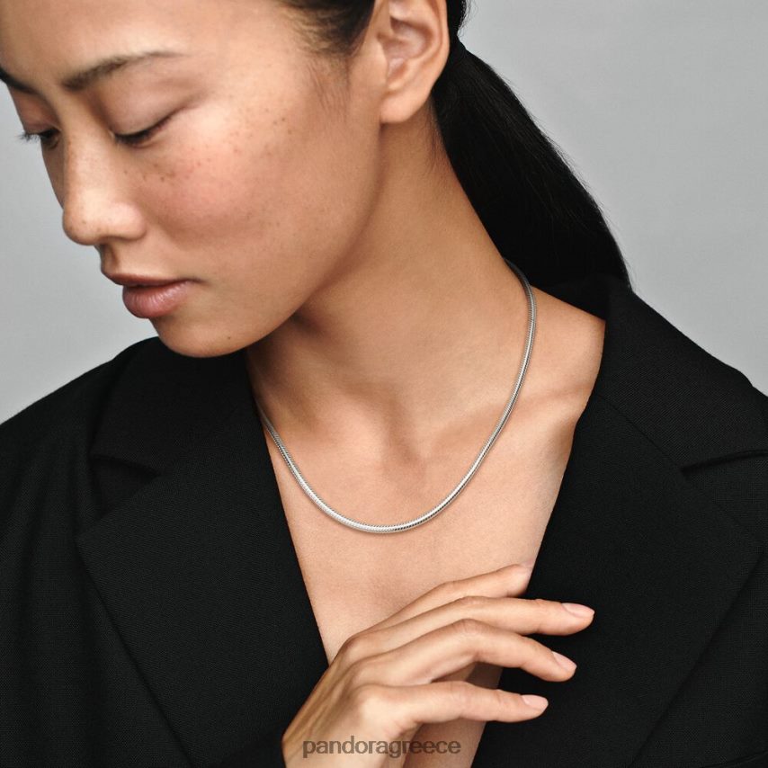 ασήμι στερλίνα αξεσουάρ Pandora Στιγμές φίδι αλυσίδα κολιέ 4JZJZH703
