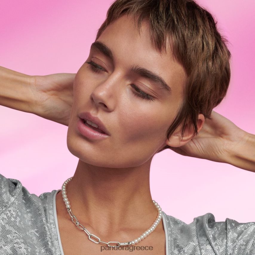 ασήμι στερλίνα αξεσουάρ Pandora κολιέ με μαργαριτάρι με επεξεργασία γλυκού νερού 4JZJZH720