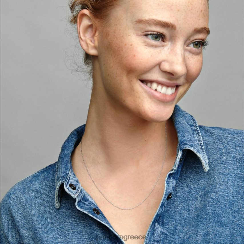 ασήμι στερλίνα αξεσουάρ Pandora κλασικό κολιέ με αλυσίδα καλωδίων 4JZJZH733