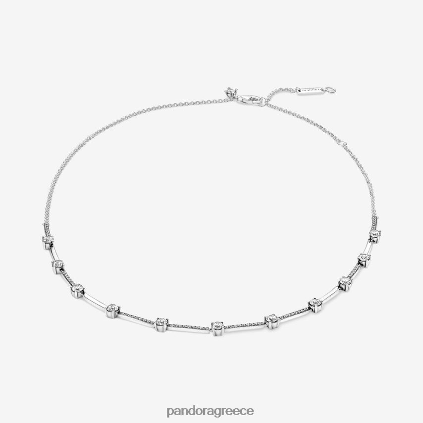 ασήμι στερλίνα αξεσουάρ Pandora λαμπερό κολιέ με ράβδους κολιέ 4JZJZH746