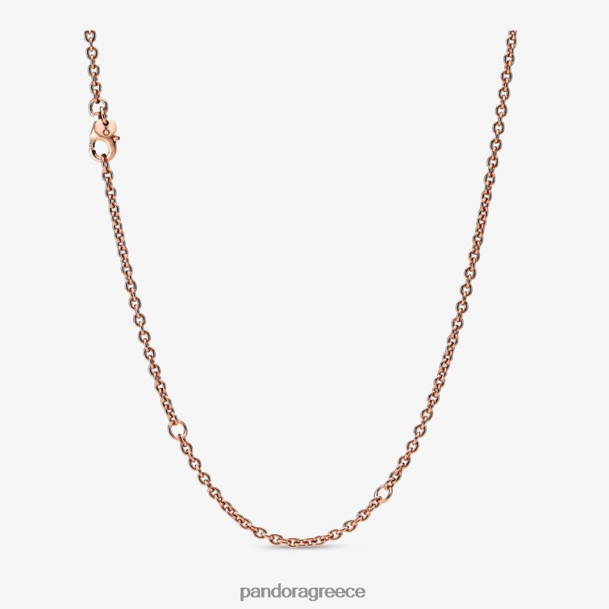 ροζ επιχρυσωμένο αξεσουάρ Pandora κολιέ με αλυσίδα καλωδίων 4JZJZH748
