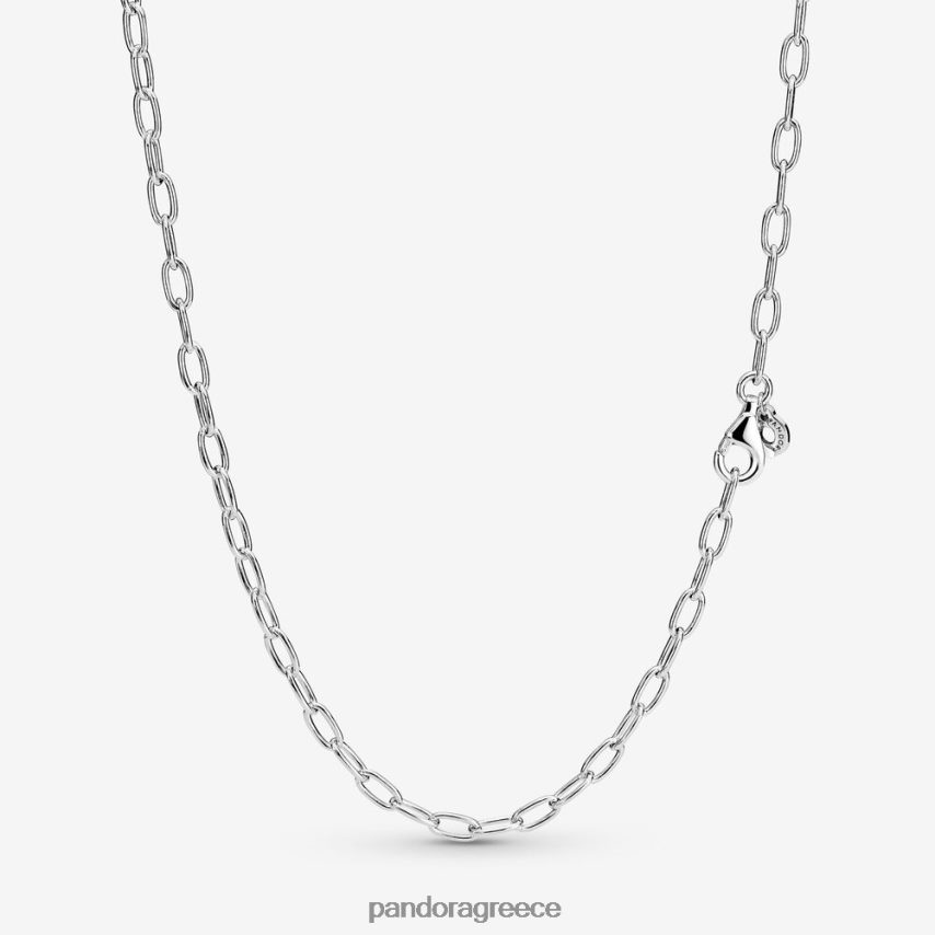 ασήμι στερλίνα αξεσουάρ Pandora Σετ κολιέ με μενταγιόν & κρίκο με αλυσίδα 4JZJZH707