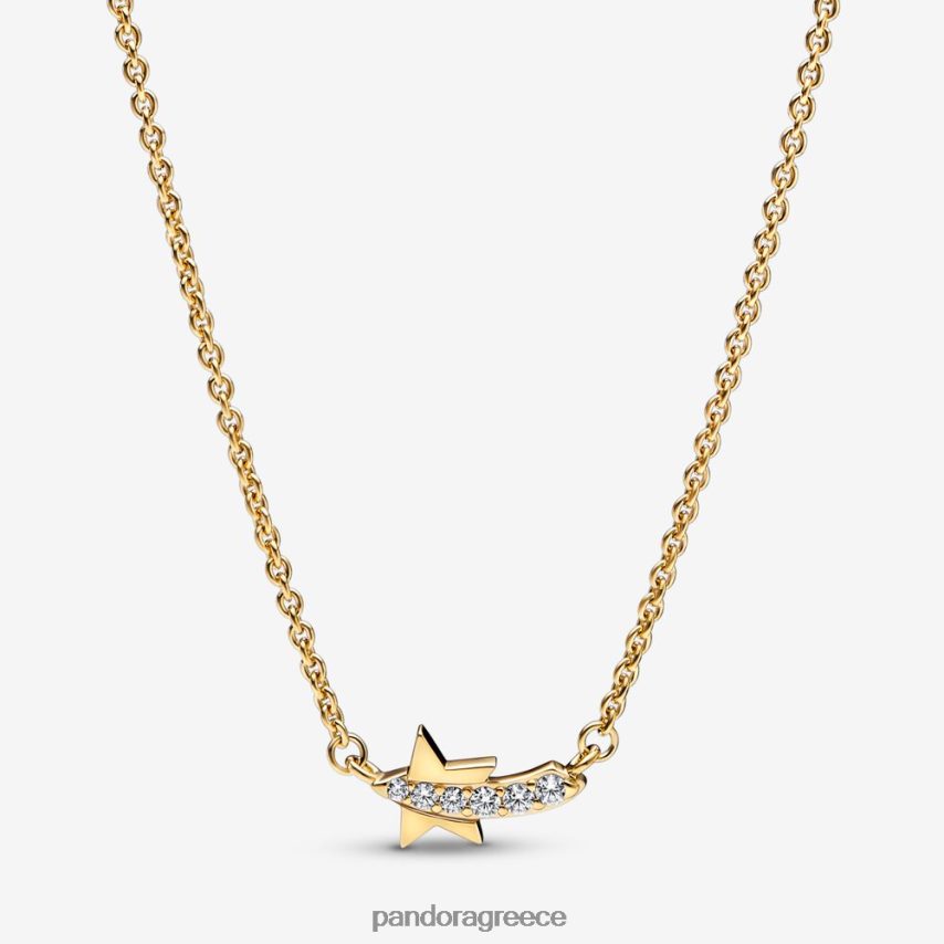 επίχρυσο αξεσουάρ Pandora περιδέραιο στροβιλισμού κολιέ αστεριού 4JZJZH775