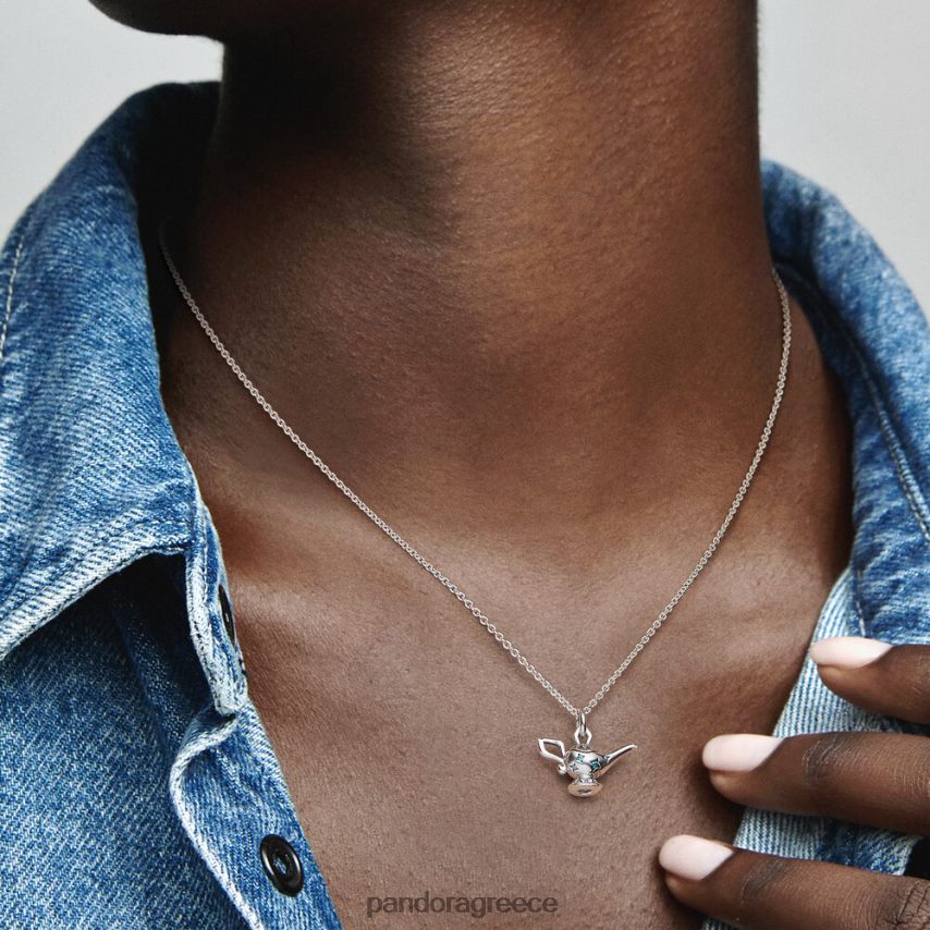 ασήμι στερλίνα αξεσουάρ Pandora Κρεμαστό κολιέ μαγικό φωτιστικό disney aladdin 4JZJZH805