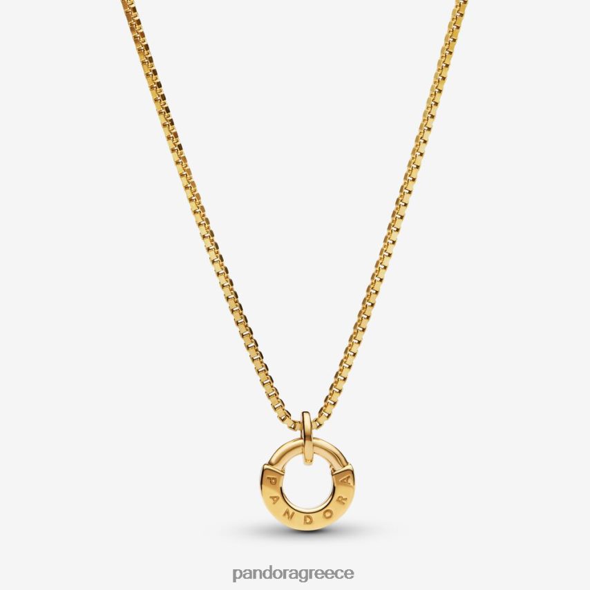 χρυσός αξεσουάρ Pandora Κρεμαστό και κολιέ με την υπογραφή i-d collier 4JZJZH791