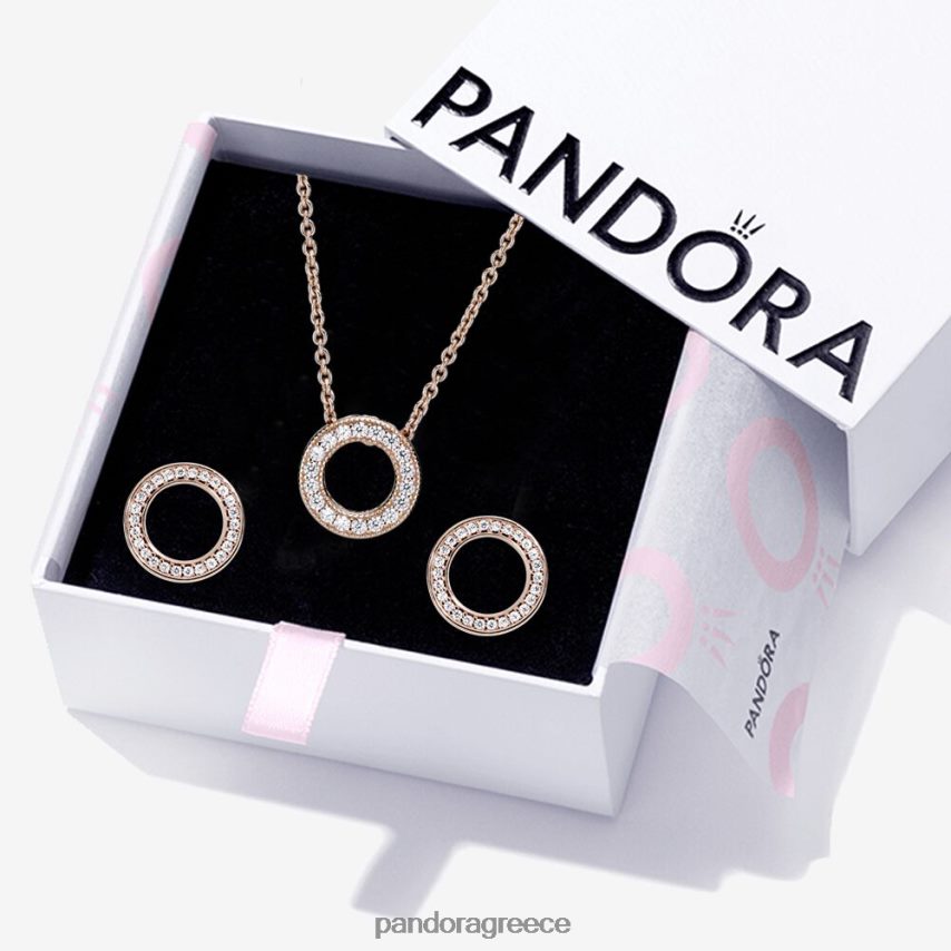 τυπικό χρώμα αξεσουάρ Pandora Σετ δώρου κοσμημάτων αφρώδης κύκλος 4JZJZH804