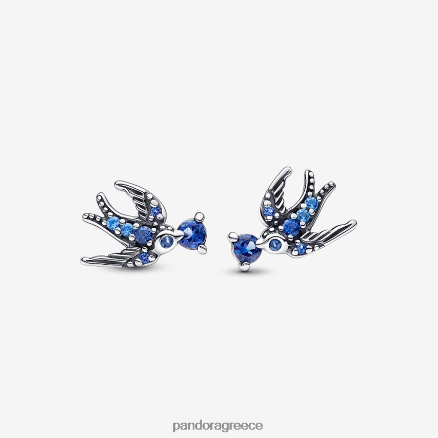 ασήμι στερλίνα αξεσουάρ Pandora αφρώδη σκουλαρίκια χελιδονιού 4JZJZH922