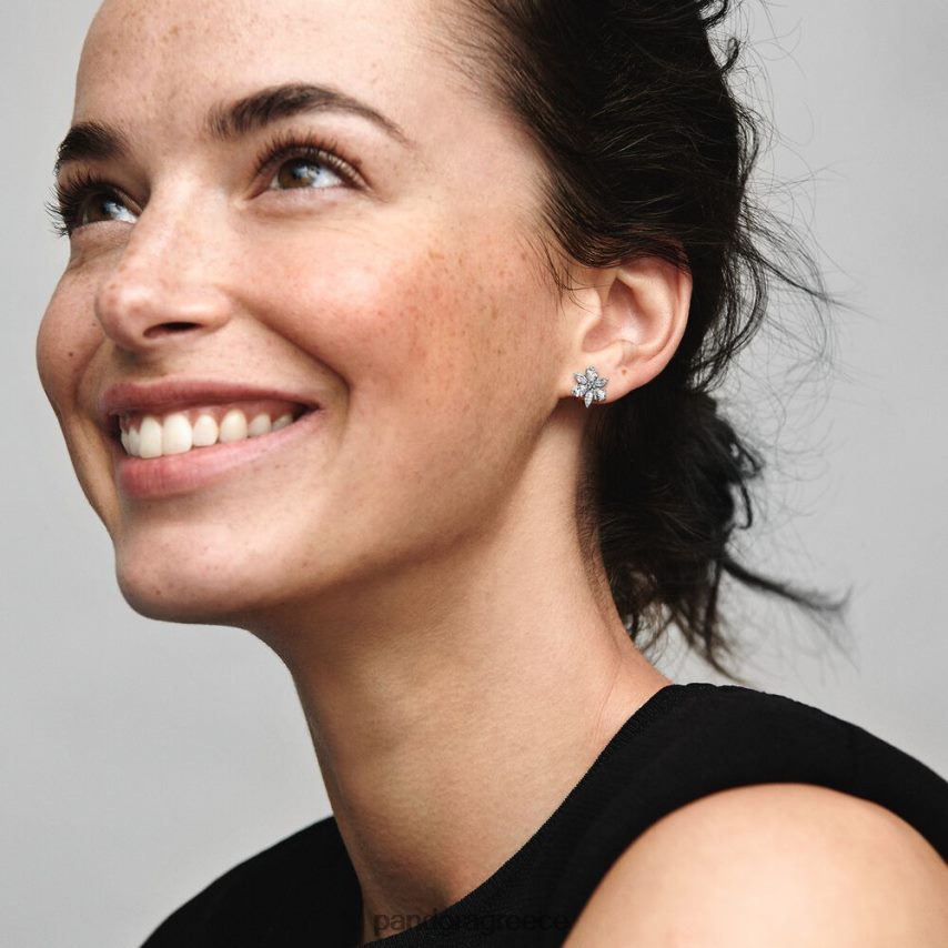 ασήμι στερλίνα αξεσουάρ Pandora αφρώδη καρφωτά σκουλαρίκια από συστάδες Herbarium 4JZJZH937