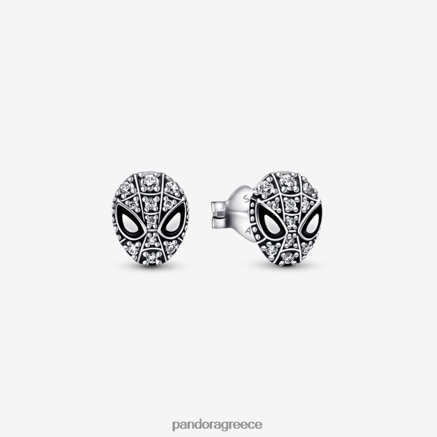 ασήμι στερλίνα αξεσουάρ Pandora Σκουλαρίκια με μάσκα spider-man marvel 4JZJZH894