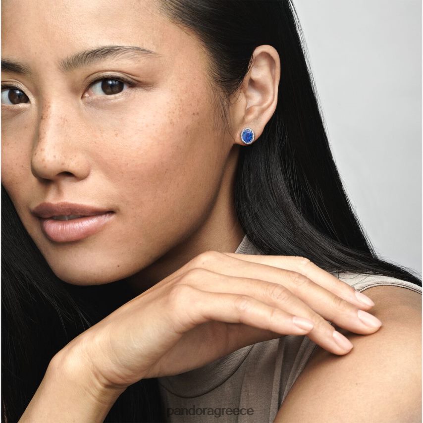 ασήμι στερλίνα αξεσουάρ Pandora αφρώδη statement σκουλαρίκια σκουλαρίκια halo 4JZJZH929