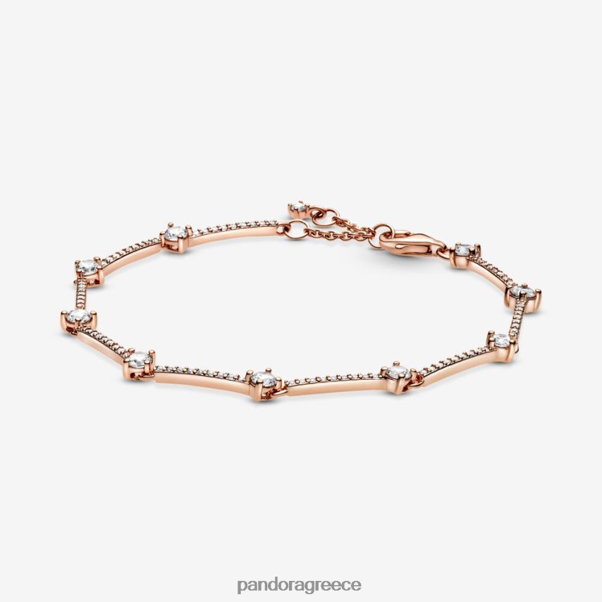 ροζ επιχρυσωμένο αξεσουάρ Pandora αφρώδη βραχιόλι πλακόστρωτων 4JZJZH457