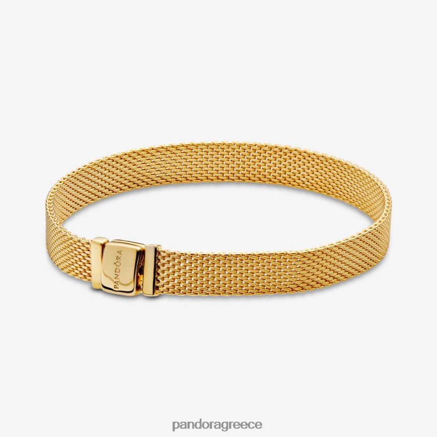 επίχρυσο αξεσουάρ Pandora διχτυωτό βραχιόλι reflexions 4JZJZH386