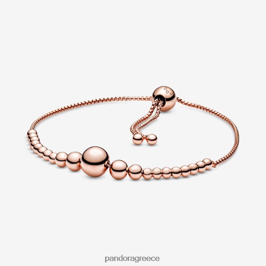 ροζ επιχρυσωμένο αξεσουάρ Pandora slider βραχιόλι σειρά από χάντρες 4JZJZH453