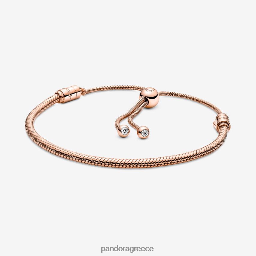 ροζ επιχρυσωμένο αξεσουάρ Pandora βραχιόλι με slider snake moments 4JZJZH339