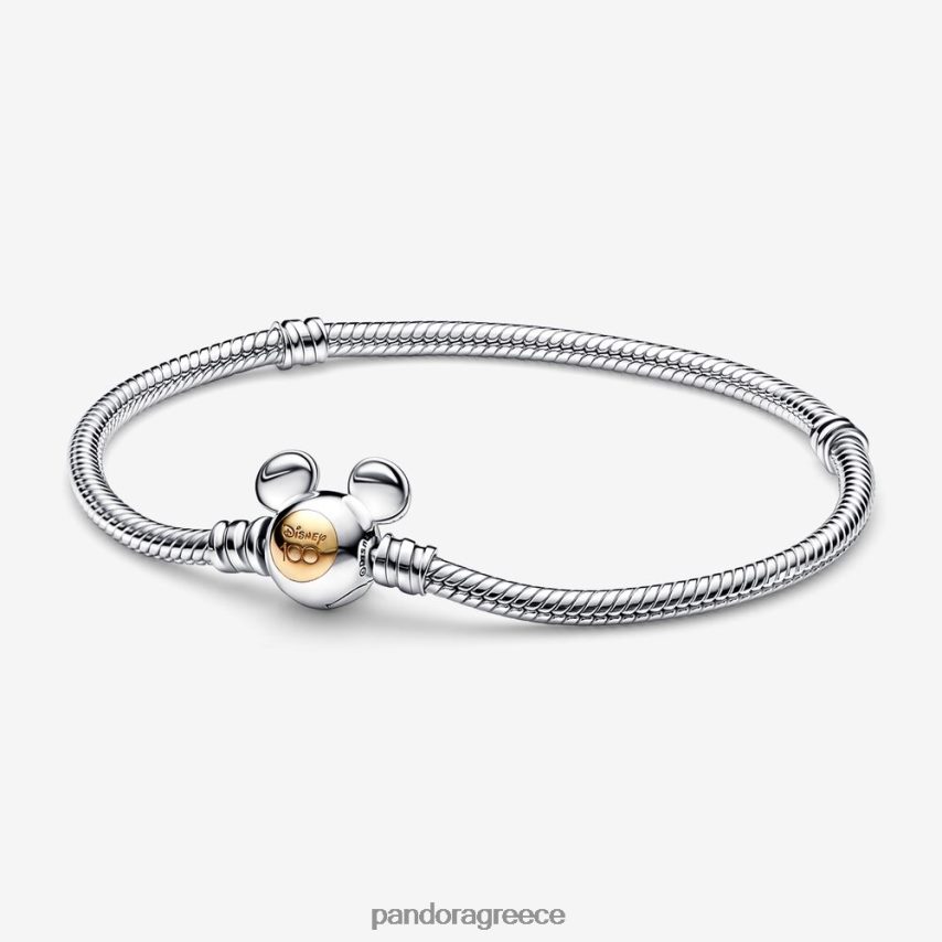 διχρωμία αξεσουάρ Pandora Βραχιόλι με αλυσίδα φιδιών 100 χρόνων της disney 4JZJZH368