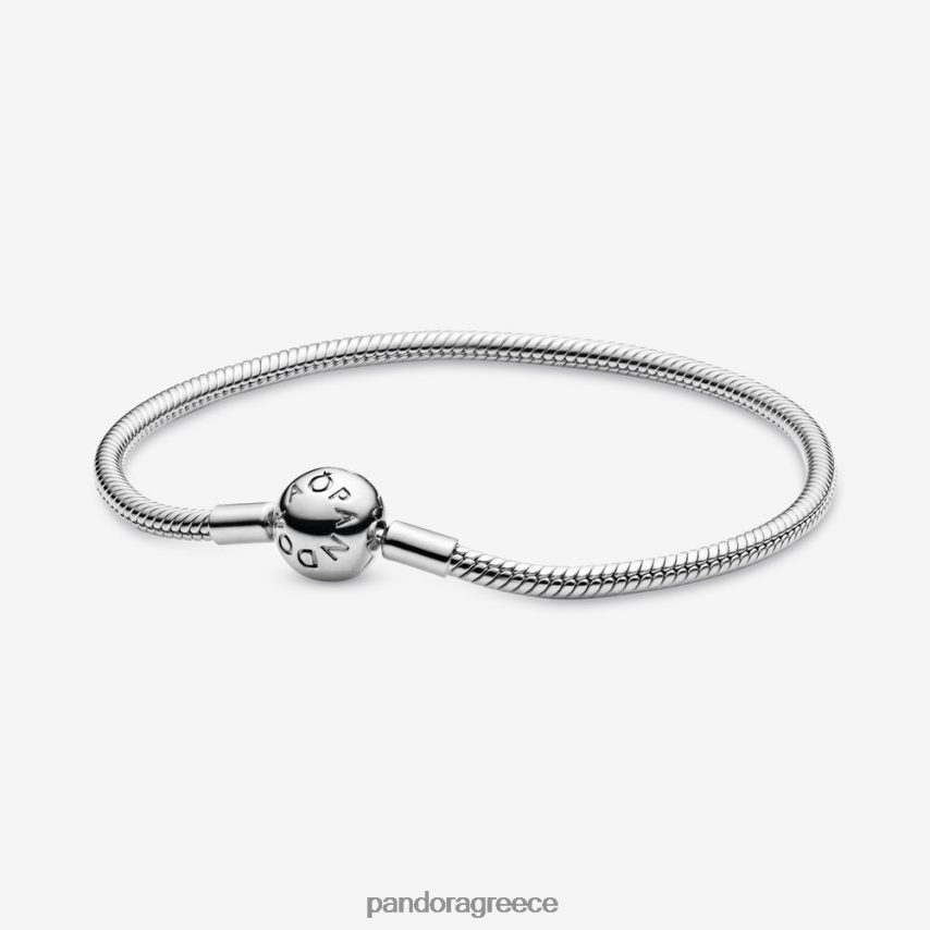 ασήμι στερλίνα αξεσουάρ Pandora Στιγμές βραχιόλι με αλυσίδα φιδιού 4JZJZH340