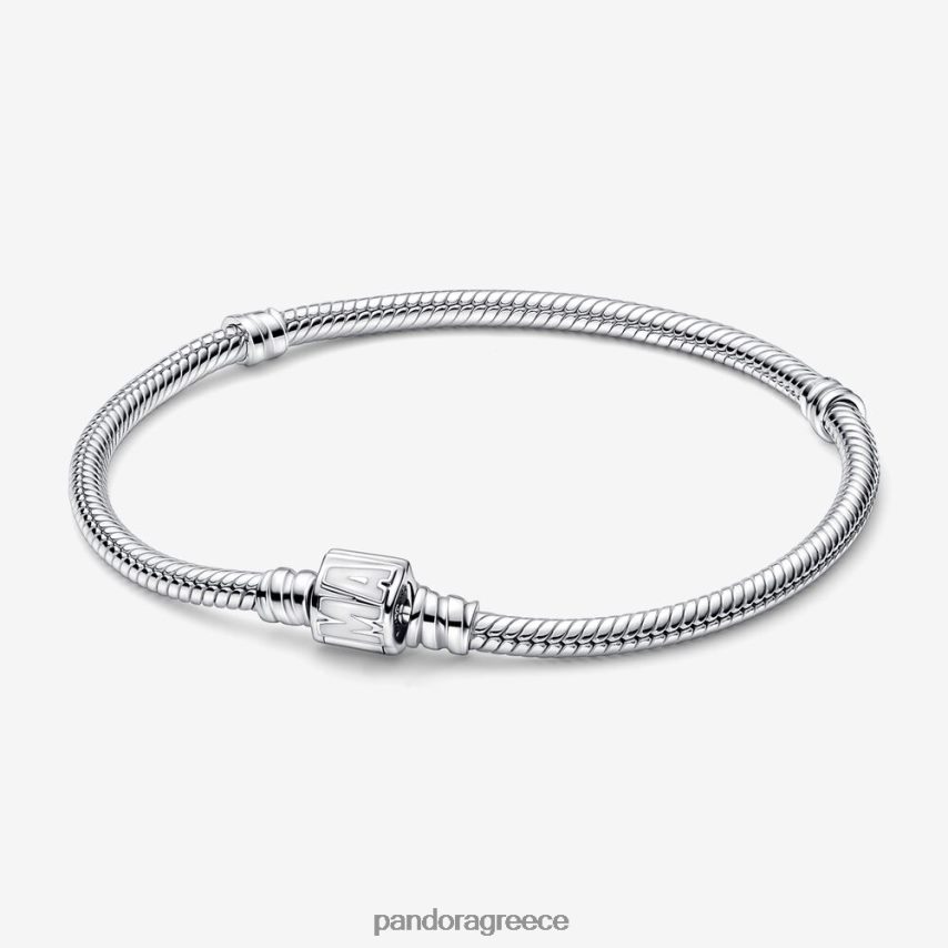 ασήμι στερλίνα αξεσουάρ Pandora Στιγμές marvel logo κούμπωμα βραχιόλι φίδι αλυσίδα 4JZJZH395