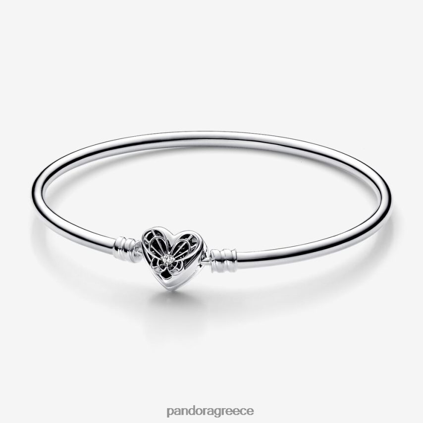 ασήμι στερλίνα αξεσουάρ Pandora βραχιόλι με καρδιά & πεταλούδα 4JZJZH418