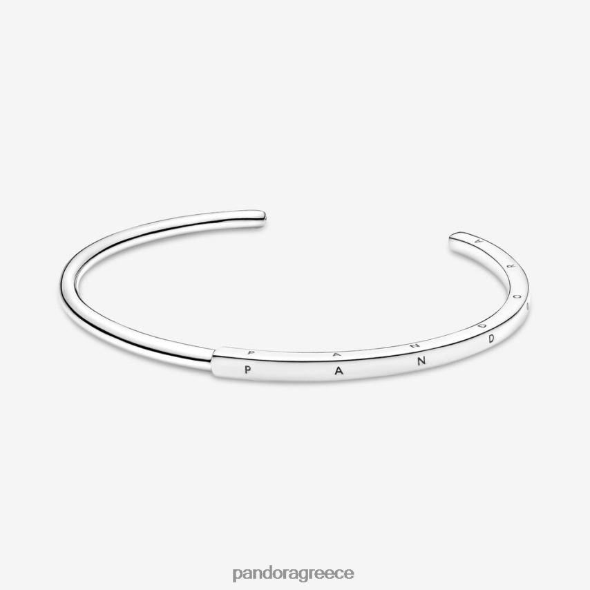 ασήμι στερλίνα αξεσουάρ Pandora υπογραφή i-d ανοιχτό βραχιόλι 4JZJZH438