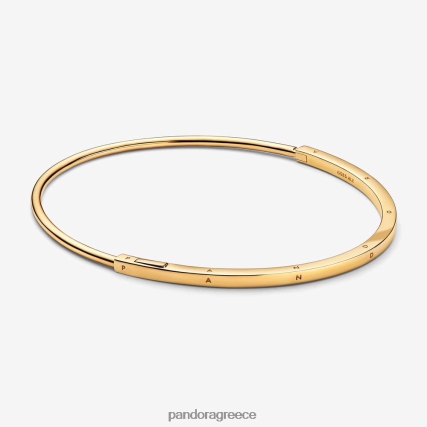 χρυσός αξεσουάρ Pandora υπογραφή i-d βραχιόλι 4JZJZH442